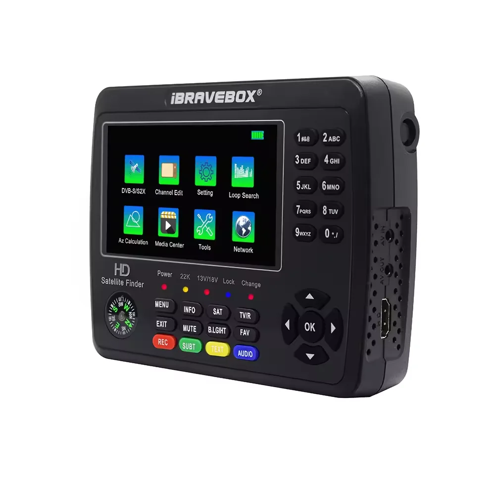 Digital TV Satellite Receiver Signal Test Meter HD H.265 DVB Sat Finder V10 Finder Max