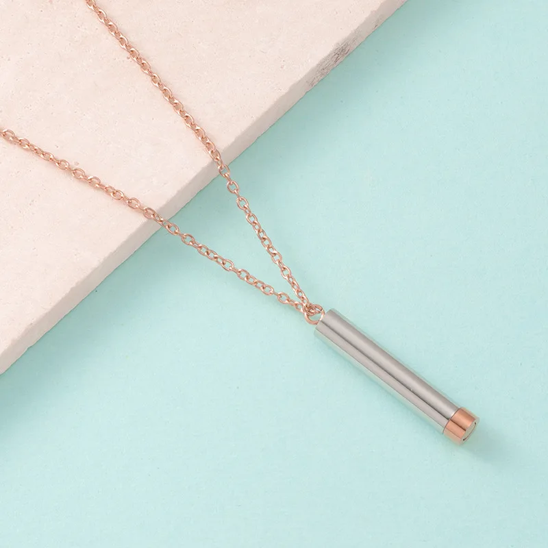 Stainless Steel Hidden Bar Necklace