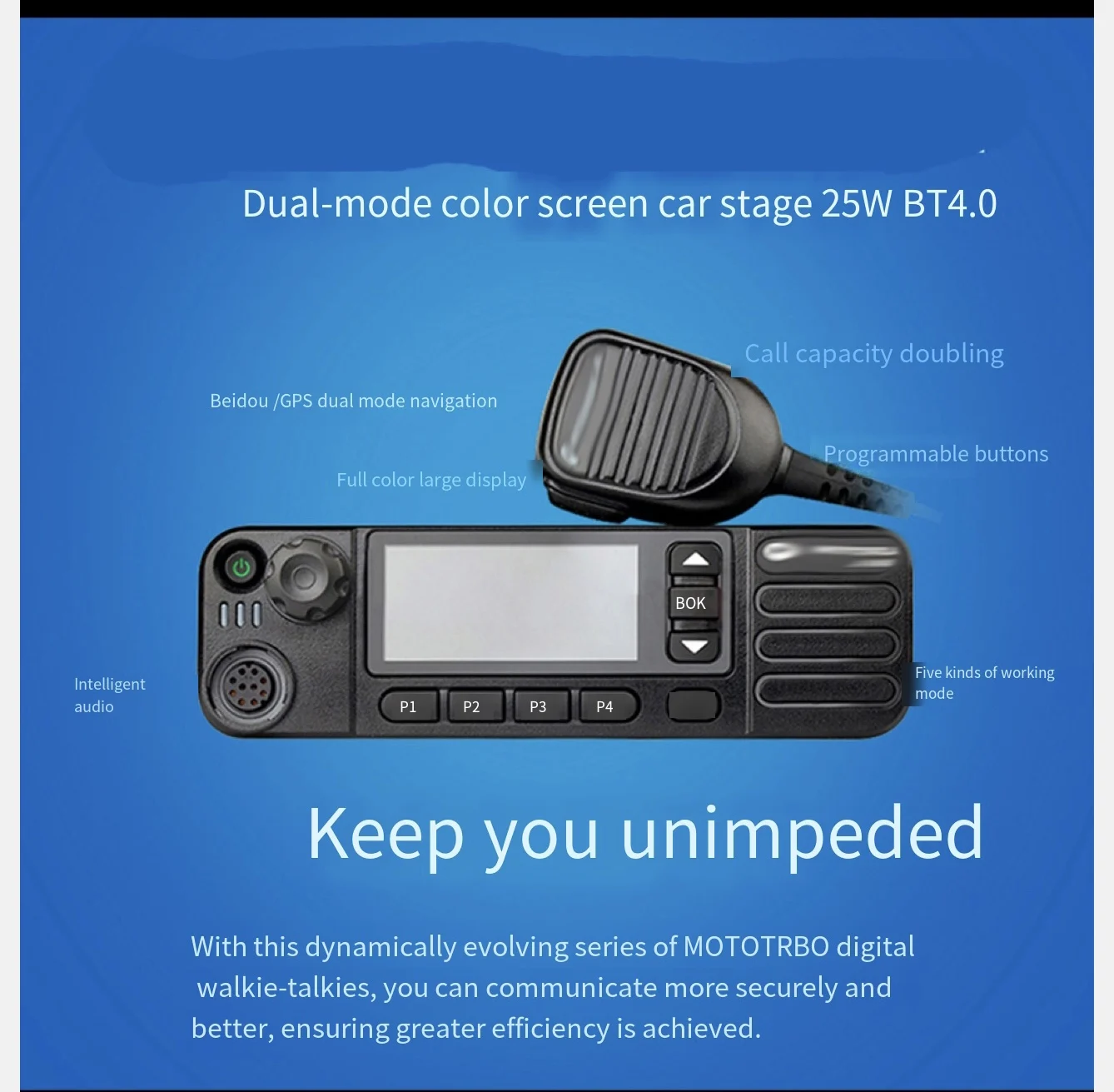 Original Dmr Dgm8000e Vhf Vehicle Radio Transceiver Base Station 45w ...