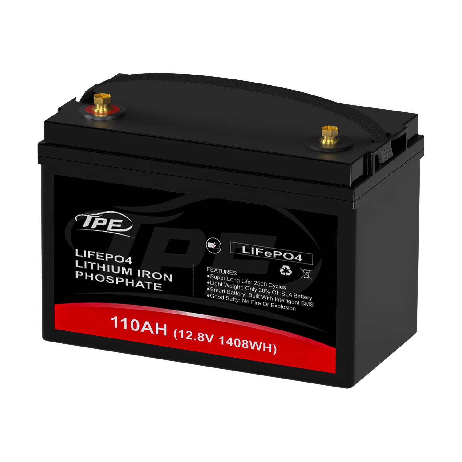 12.8V100Ah LiFePO4 Energy Storage Batteries for Solar System/ UPS with BMS Rechargeable ,10 Year Lifetime for Solar, Marine