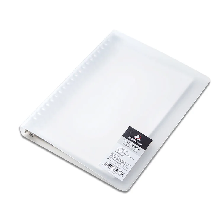 A5 Custom Diary Transparent Pp Cover Refillable Spiral Note Book Loose Leaf Binder Journal Notebook