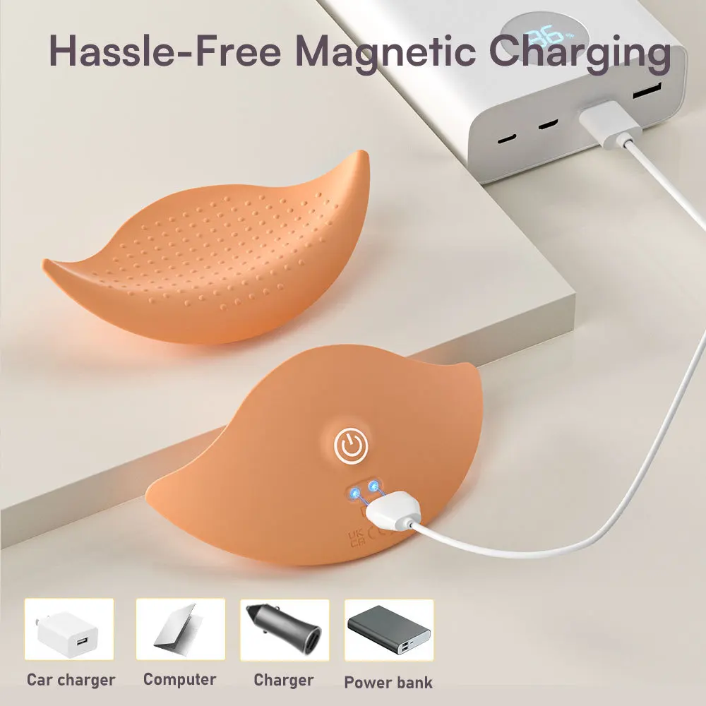 Vendita calda APP Cuscinetti per capezzoli elettrici Vibratore Prodotti per adulti Giocattoli per adulti 9 Modalità di vibrazione Massaggio Seno Giocattoli sessuali Vibratore per il seno_voghion.com