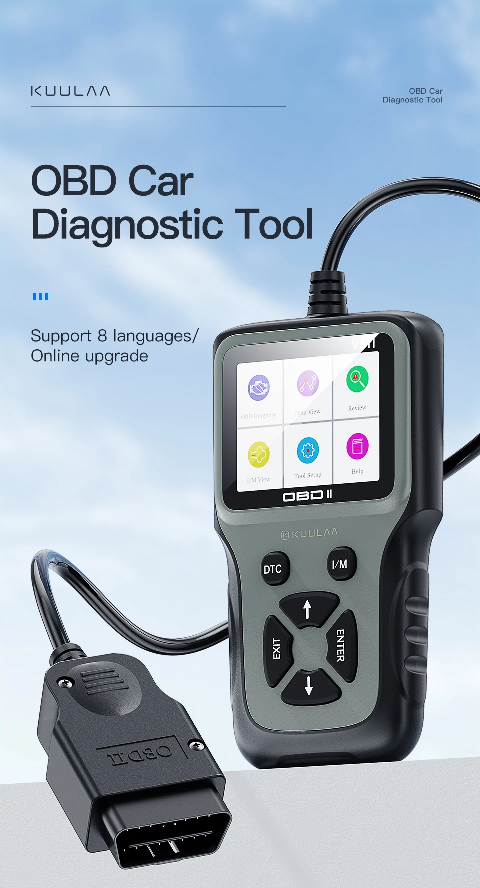 Hyundai Trajet Fault Code Reader OBD2 Car Diagnostic Scanner Reset Tool V311 
