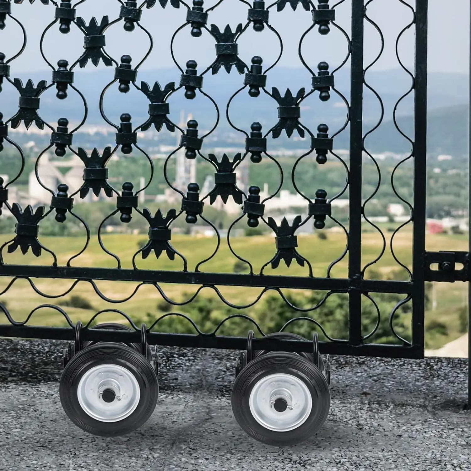 Rolling Gate Kit Chain Link Rolling Gate Wheel Heavy Duty Sliding Gate  Hardware Chain Link Fence Sliding Gate Wheel