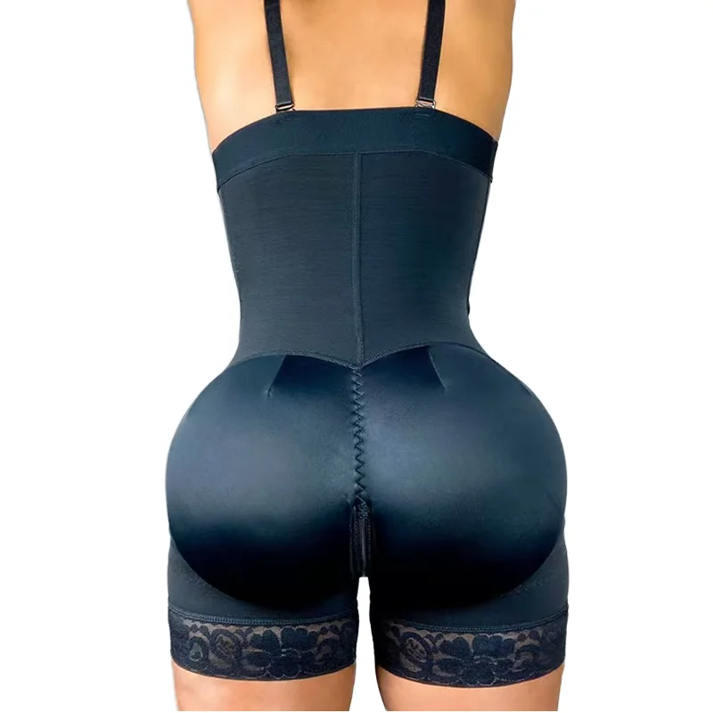 New Style Bottom Zipper Design High Waist Body Shaping Pants Slim Waist Hip Lifting Body Shaping Pants High-cut Leg Body Shaper