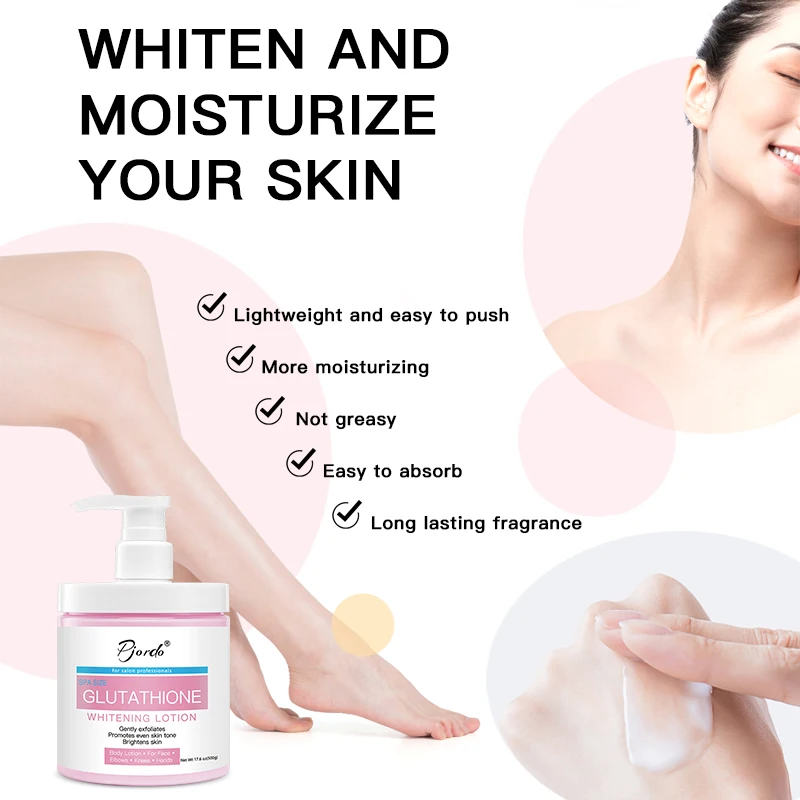 glutathione skin whitening lotion Custom Private Label Whitening Body Cream Brightening Lightening  Moisturizer Tailored for Black Skin, Hydrating Skincare