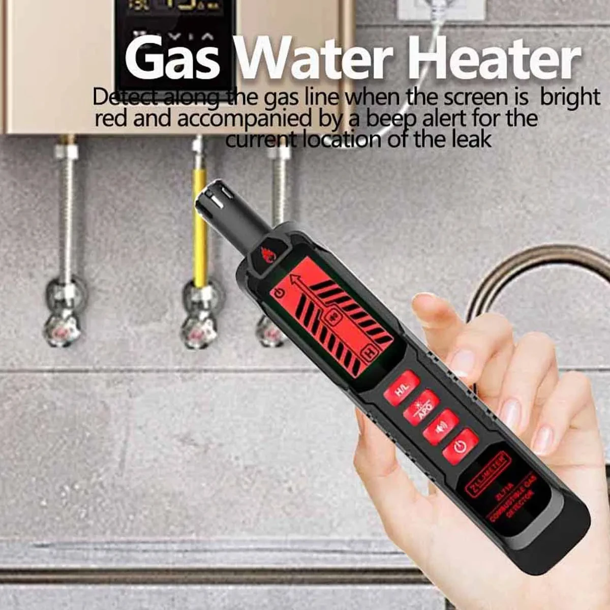 USB rechargeable gas leak detector with built-in battery Detects combustible gases like LPG, methane, propane, and natural gas High-sensitivity sensor for fast and accurate leak detection Sound and light alarm alerts for instant safety warning Quick response time for real-time gas leakage identification Easy one-button operation with fast warm-up Portable pen-style design – lightweight and easy to carry Ideal for home kitchens, gas pipelines, HVAC, and industrial use Helps prevent fire hazards and ensures safety in enclosed areas