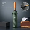 Manche automatique en bois massif 12 os-vert nuit