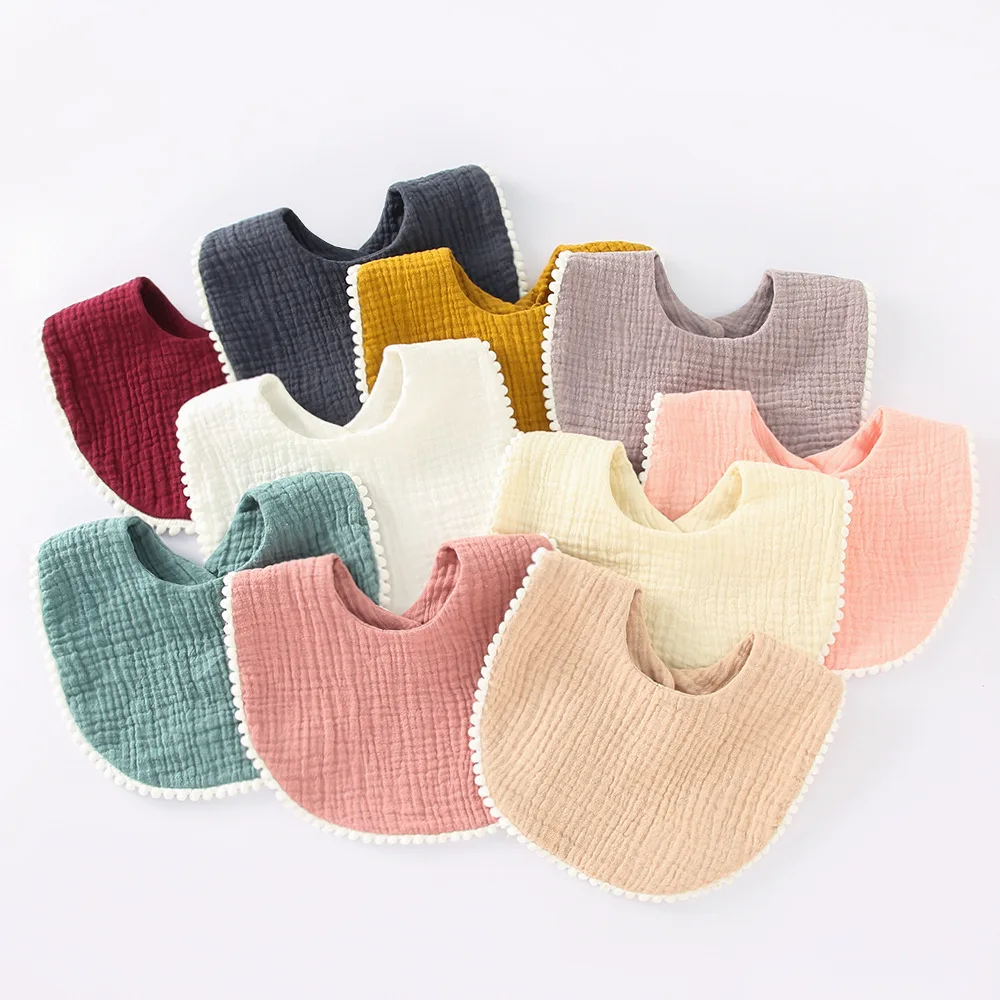 Hot Selling Best Baby Bandana Bib Newborn Feeding Drool Bibs Solid Colors Set for Teething and Drooling manufacture