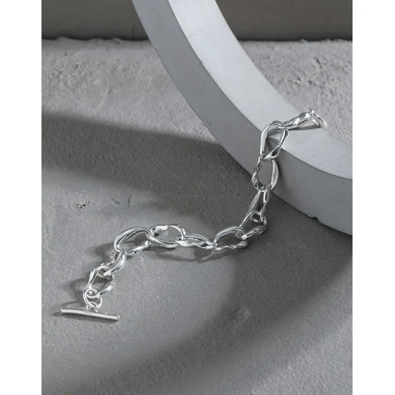 ブレスレット Coil Toggle Chain Bracelet #8902 Silpada 'Let's Link' Toggle Chain Bracelet in Sterling