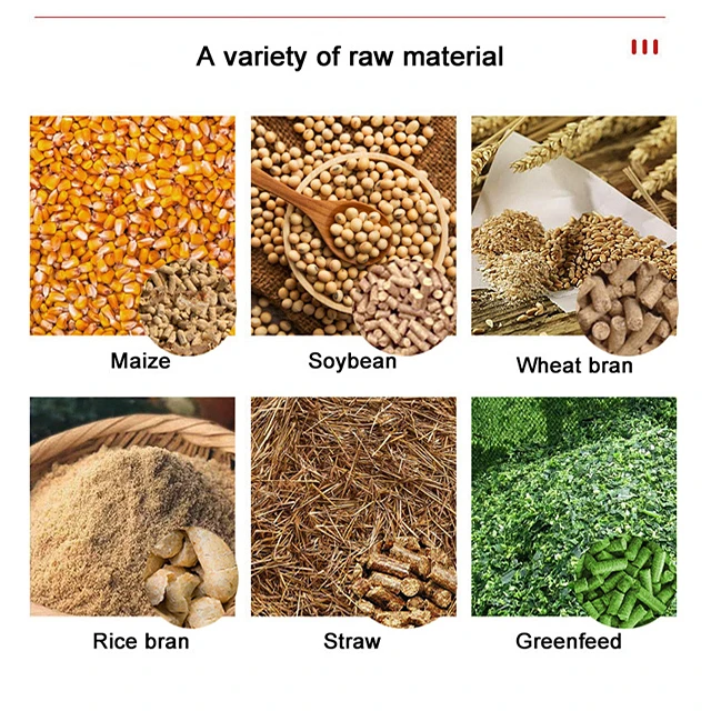 4.5kw Electric Animal Feed Processing Machines Home Use Farm Chicken Pig Cow Food Feed Pellets Making Machine