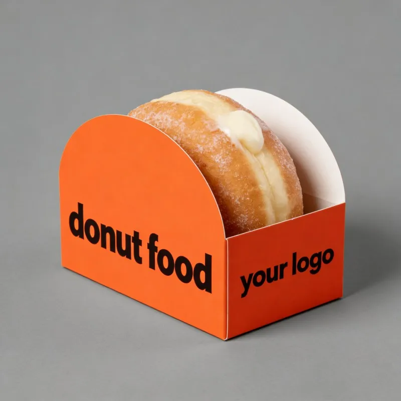 Wholesale Food Grade Recyclable Personalized Takeaway Restaurant Packaging Tray Donut Cookie Pancake Hot Dog Sandwich Paper Box