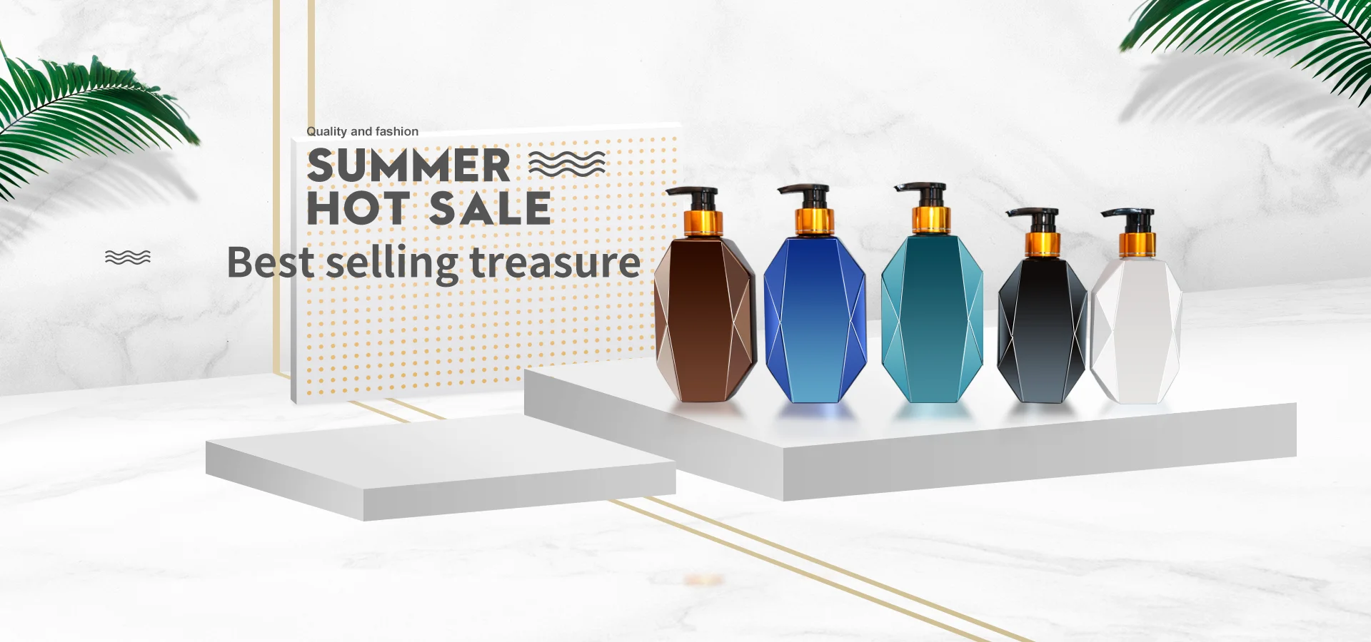 Wholesale Luxury 300ml Refillable Shampoo Conditioner Bottles 500ml ...