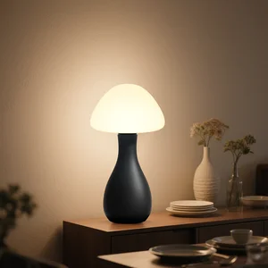 Modern  Design Cordless Remote Control Iron Minimalist Hotel Bedrooms Mini LED Table Lamp