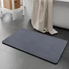 Rainbow Fleece Bath Mat - Minimalist Navy Blue