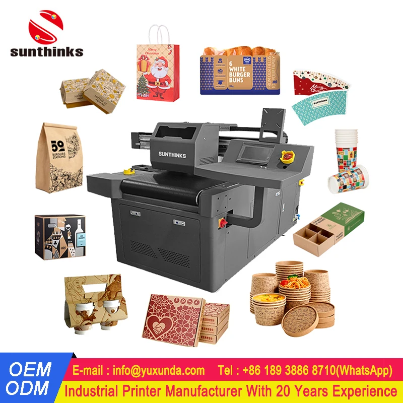 Sunthinks Digital Single Pass Inkjet Packaging Printer