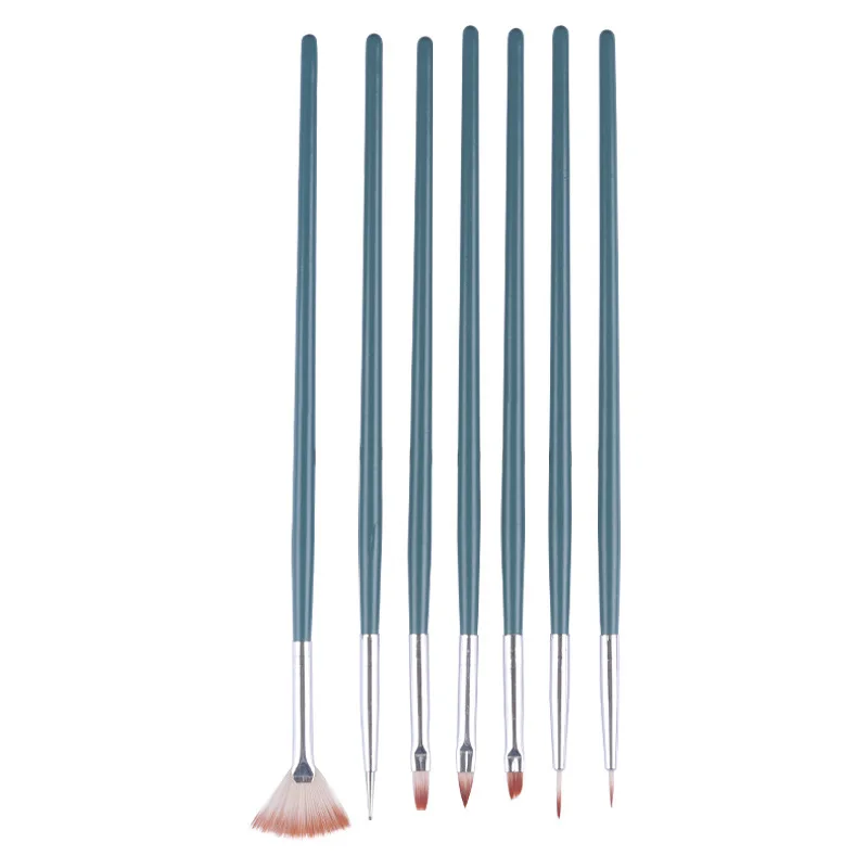 JUM 7pcs Nail Art Brush Set Gel Brushes Painting Brushes Kit