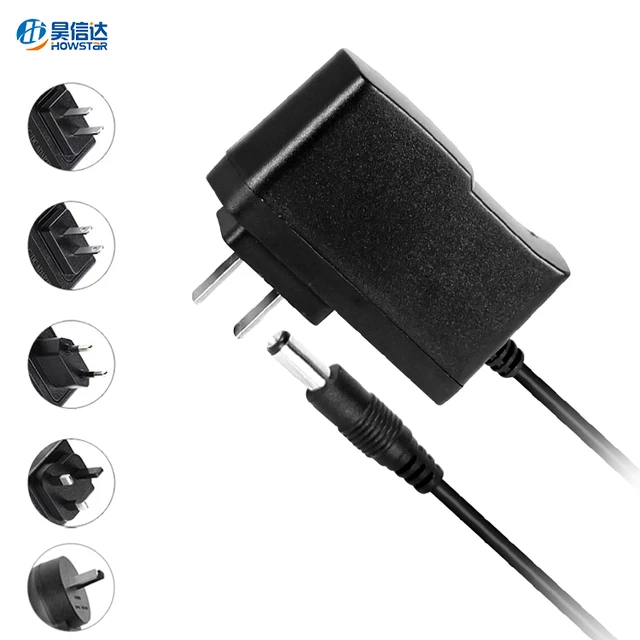 12v 0.5a 1A wall mounted Power adapters Supply AC 100-240V To DC 12V 500mA Adapter For LED Strip Light CCTV Router Camera