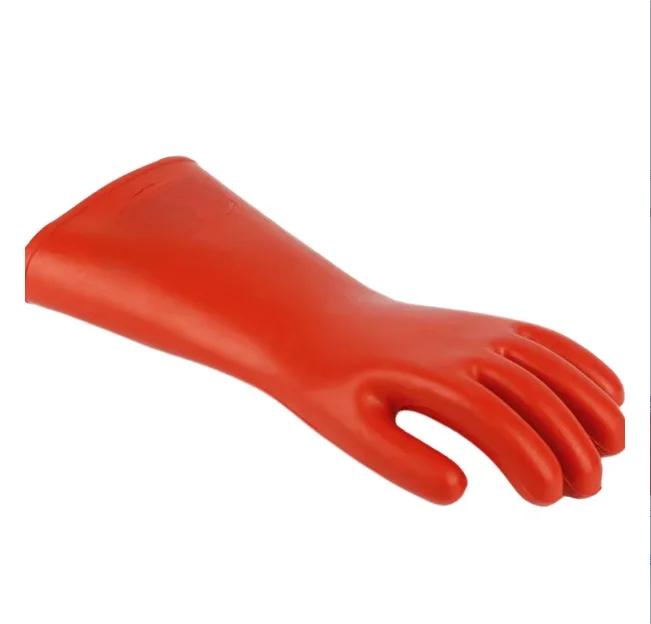 Wholesale Double Dip Nitrile PVC Gloves Long Sleeves Red Acid Oil