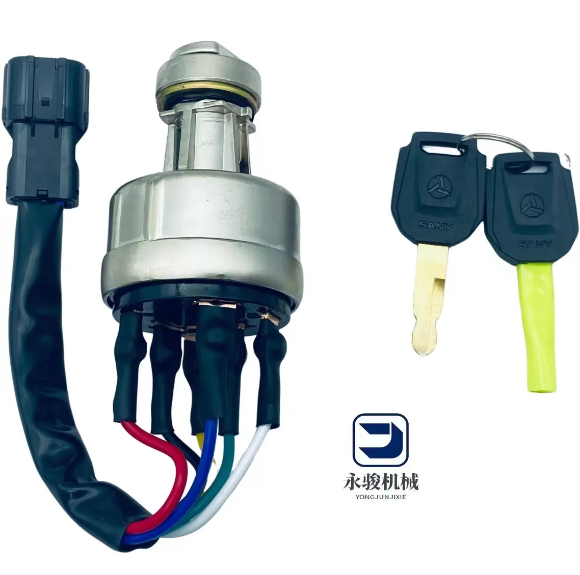 For Sany Excavator Diesel Generator Ignition Switch One-Button-Start New Condition Models Sy75/135/215/235/335 Machinery Parts