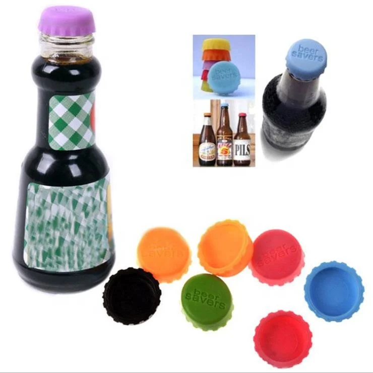 Wine Bottle Stopper Silicone/ Beer/ Drink Caps Reusable Unbreakable Sealer  Covers