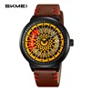 yellow-brown leather
