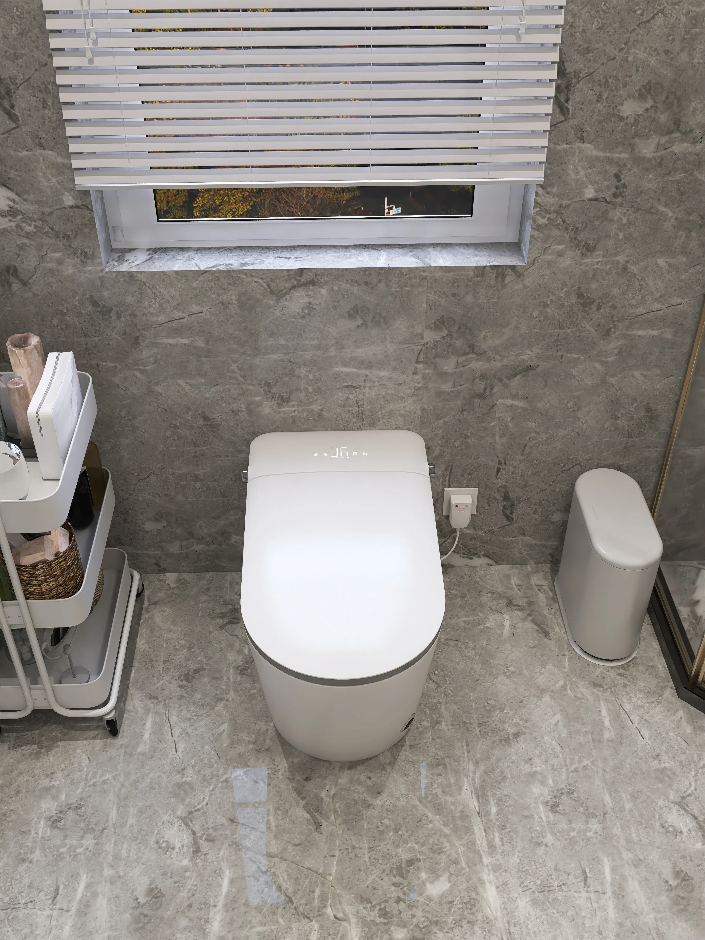 product high quality automatic flushing electric one piece toilet bowl intelligent inodoro bathroom wc smart toilet-10