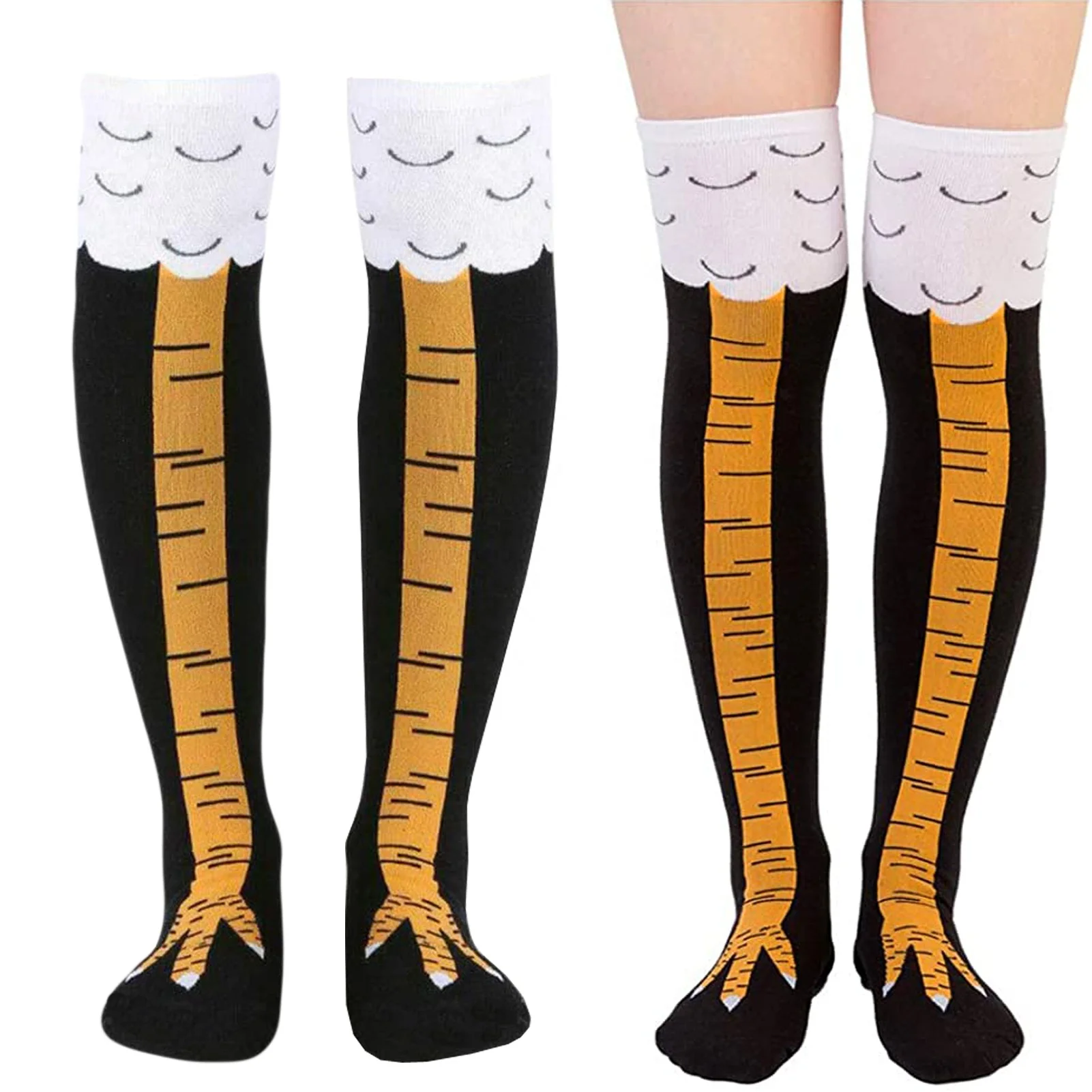 Amazon Hot Sell Cool Animal Cartoon Chicken Leg Over Knee High Thigh Gift  Women Funny Novelty Socks - Buy Novelty Socks,Funny Cosplay Socks,Chicken  Leg Knee High Sock Product on 