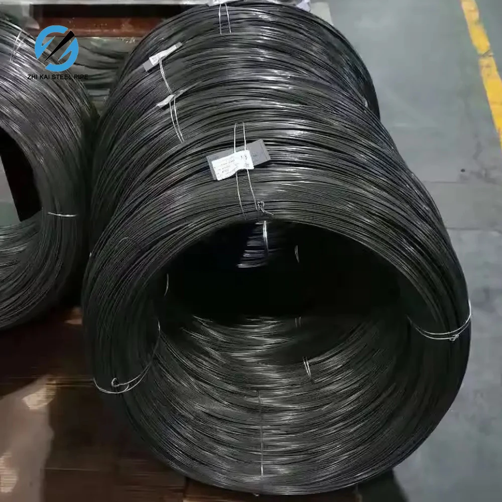 High Carbon Steel Spring Wire for Nail Making SAE 1006 SAE 1008 5.5mm 6.5mm 8mm 10mm Q235 Grade Drawn Wire Rod Raw Material