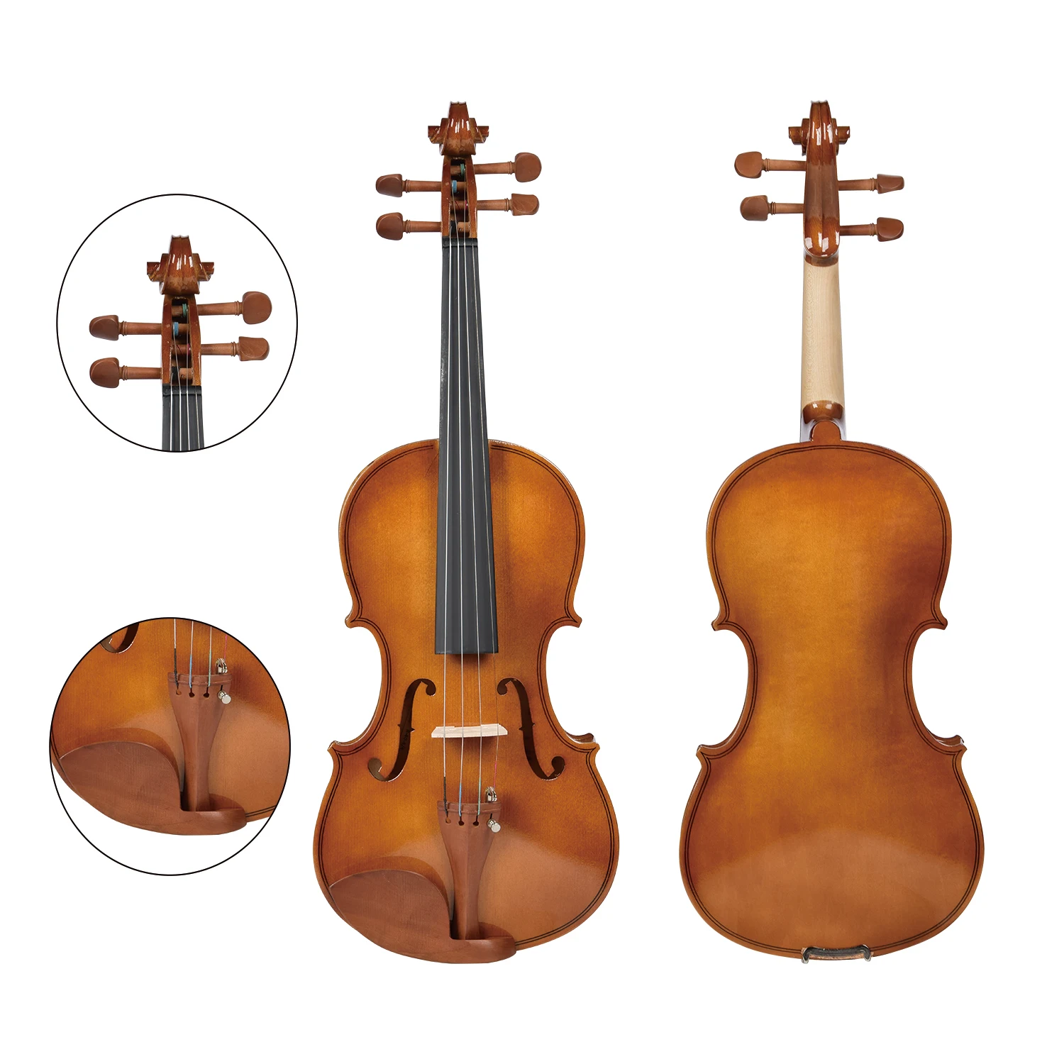 Repose-Épaule Violon 3/4 Et 4/4 - Réglable En Hauteur Et Angle, Ergonomique, Léger, Avec Pieds En Caoutchouc - 7