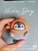 Fish hat little penguin keychain gift