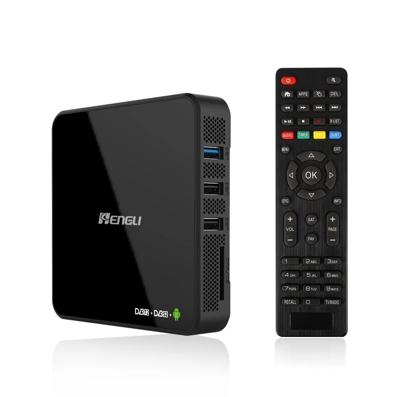 OEM Hybrid S905 Quad Core Android Tv Box 4k Combo Android Smart Tv Box with Factory Price