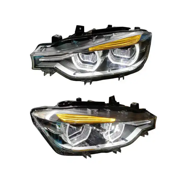 16-19year 3Series F30 LED Half Assembly Headlight 63117419633 63117419634 for 16-19Years BMW 3Series F30