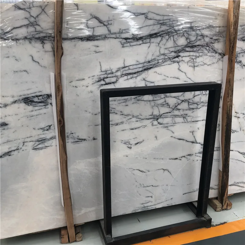 product high quality lily white marble slab flooring walling tile529-1