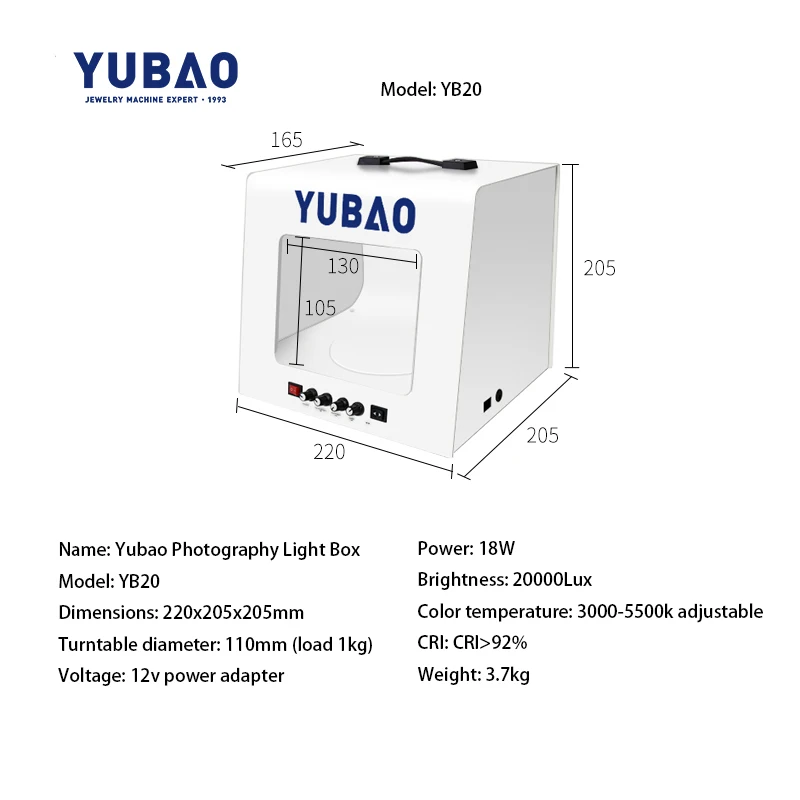 Alibaba.com: Small Shadowless Light Box, Portable LED Photo Fill Light ...