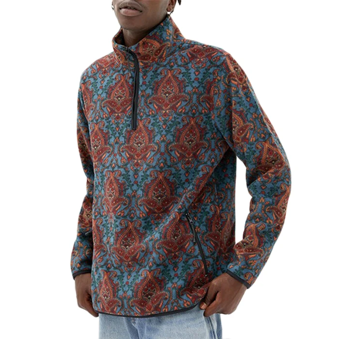 plus size half zip sweatshirt