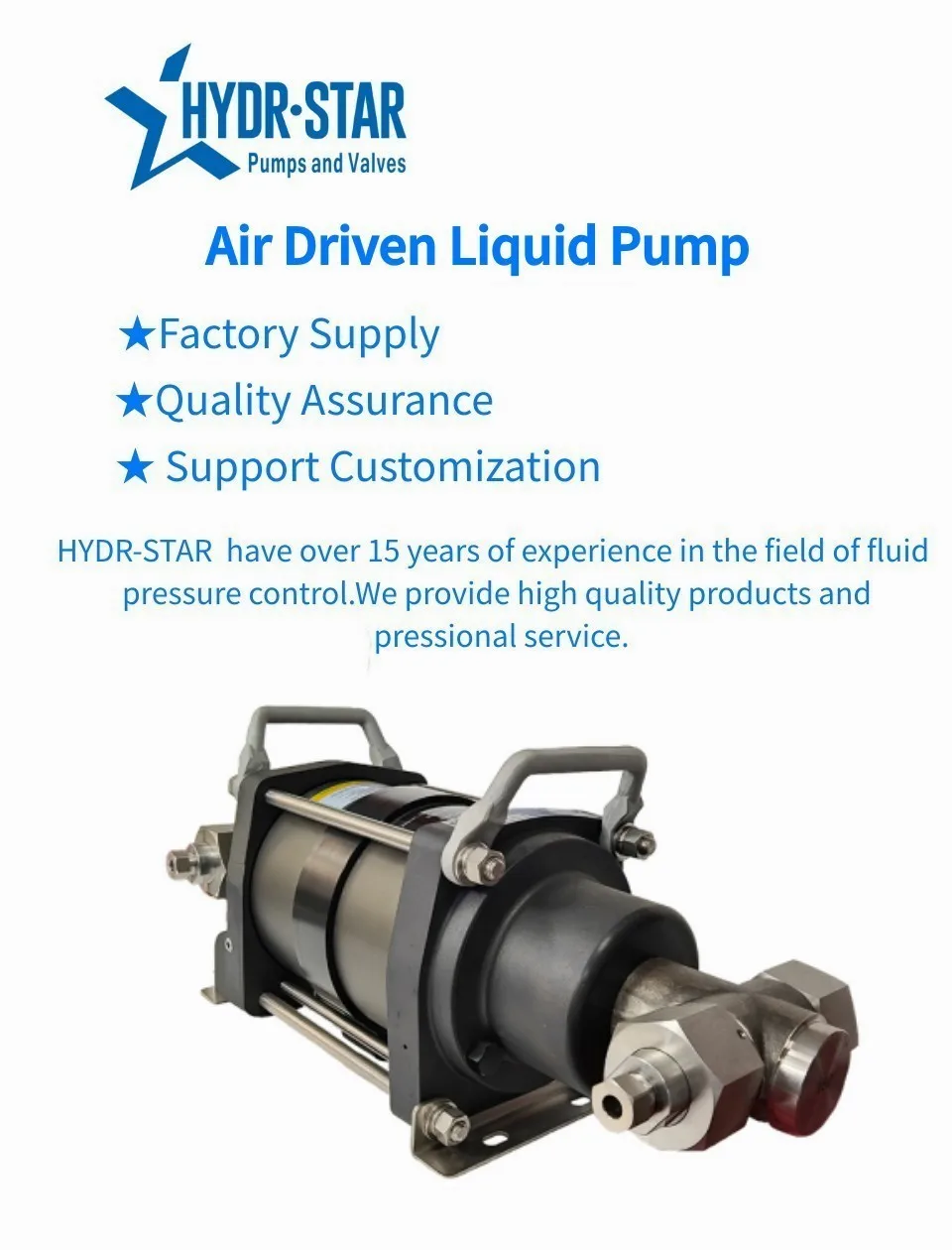 Air Driven Liquid Pump Max 19000psi High Pressure Pneumatic Fluid ...