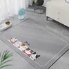 Tapis pour animaux de compagnie en soie glacée - Portrait de famille de chats gris