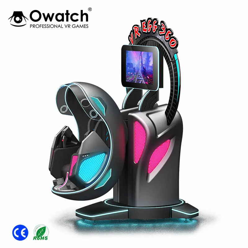360 Degree Rotation VR Motion Chair 9D Virtual Reality Simulator Fashion Design Indoor Outdoor Shopping Malls Airports PC Metal