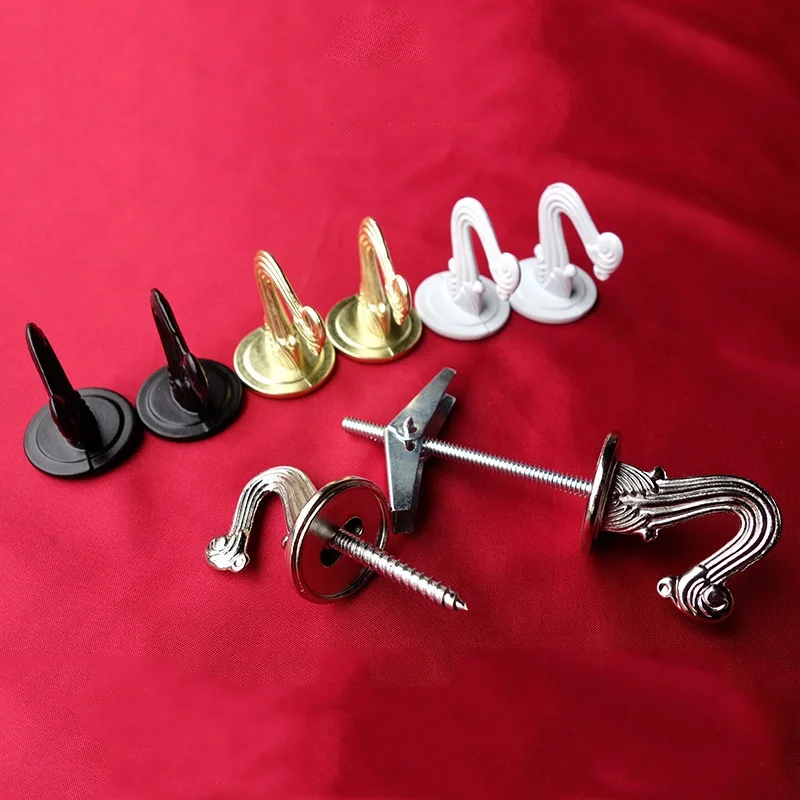 Useful 2-Hook Set with Toggle Bolt Hardware Copper Accessories Kit for Chandeliers Ceiling Hook