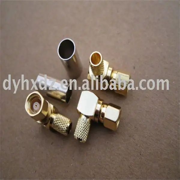 smc connector right angle crimp male for rg223 cable
