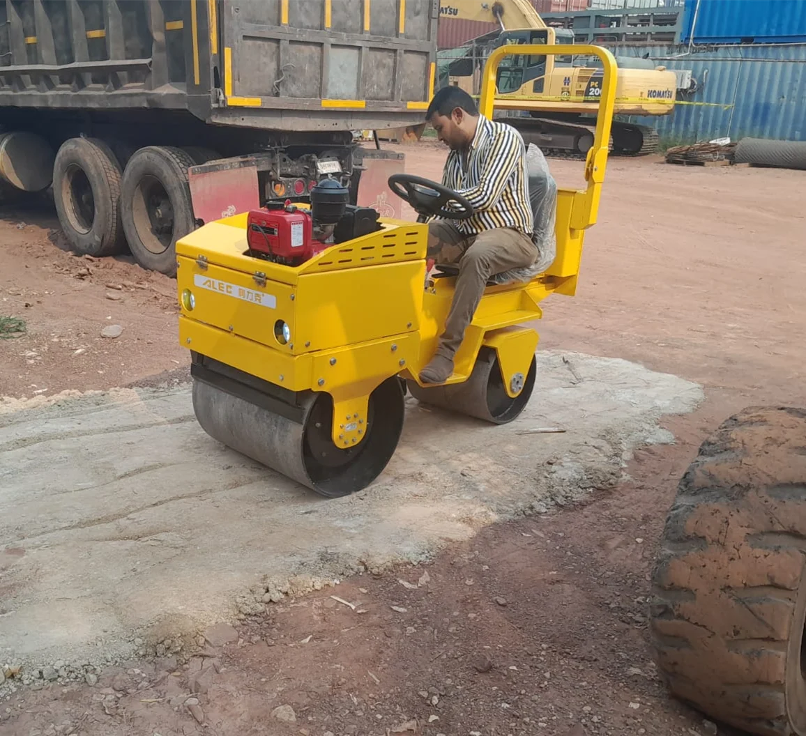 Высокое качество Мини дорожный каток гидравлический привод 1 тонна