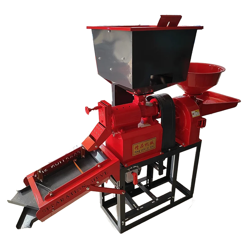 Multi-function Rice Mill Machine with Sand and Stone Filter Crush Function Electric Rice Milling Machine Grind Grains
