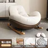Silla individual con base marrón (cojín de asiento de gamuza importada)
