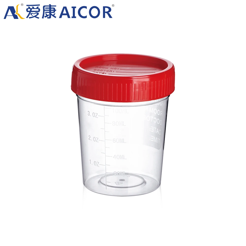 Disposable Sterile 100ml 120ml Plastic Specimen Container Factory ...