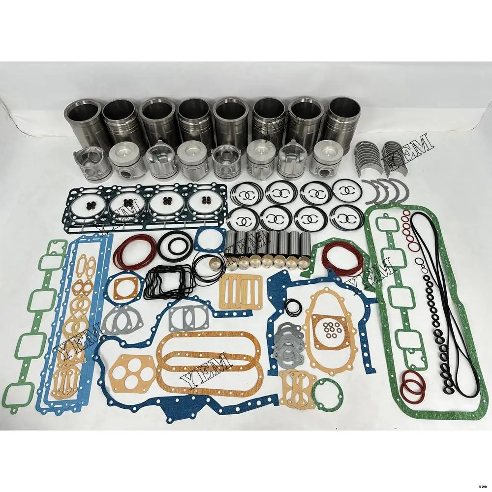 RF8 Overhaul Kit With Engine Bearings Cylinder Piston Rings Full Gasket Kit for Nissan
