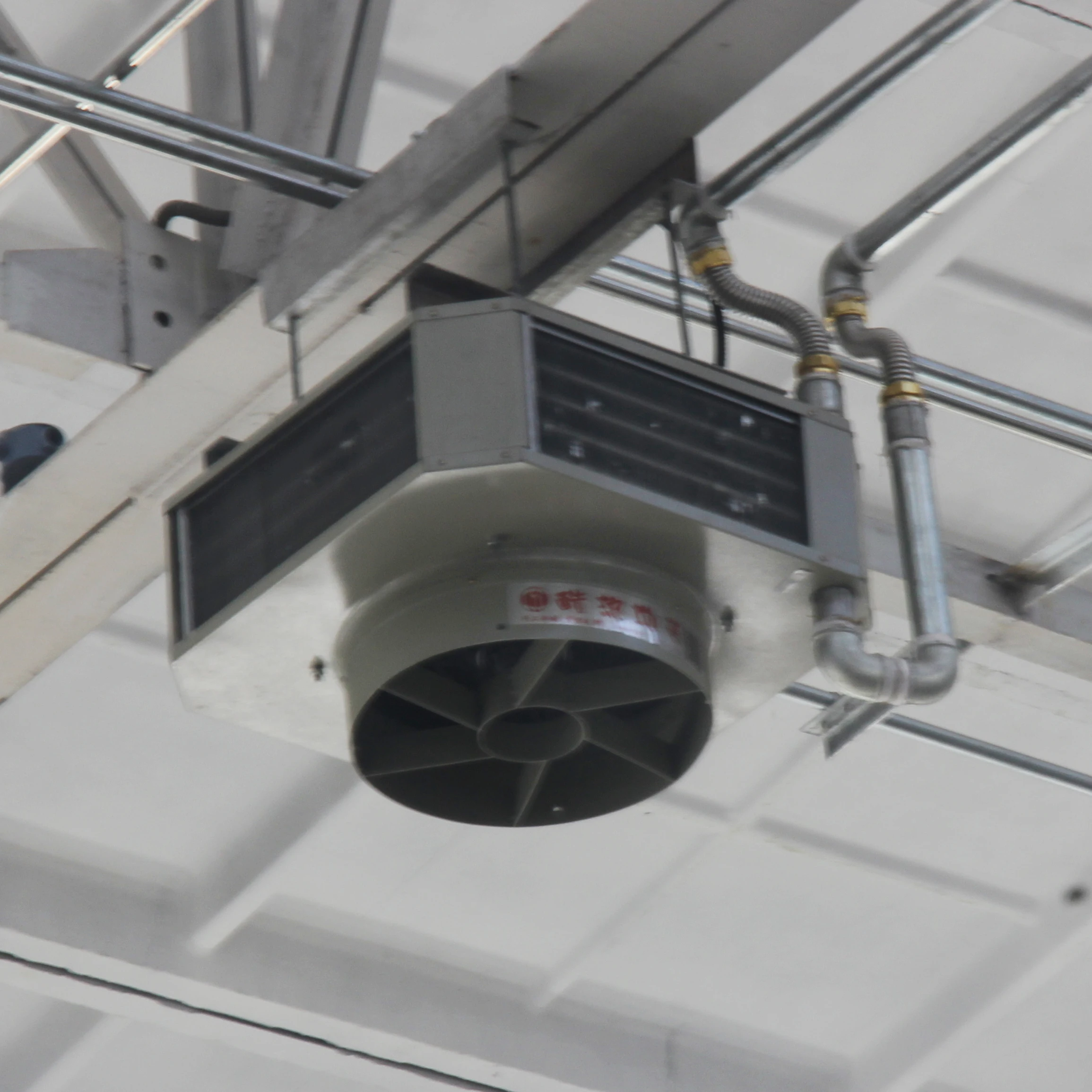 Hot Water Ceiling Mounted Unit Heater 13KW 44000BTU Ceiling Jet