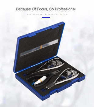 Rimless Eyeglasses Repair Kit,Professional Eyeglass Tools Kit Pliers With Spring Handle,Professional Silhouette Glasses Repair Parts For Rimless Glasses