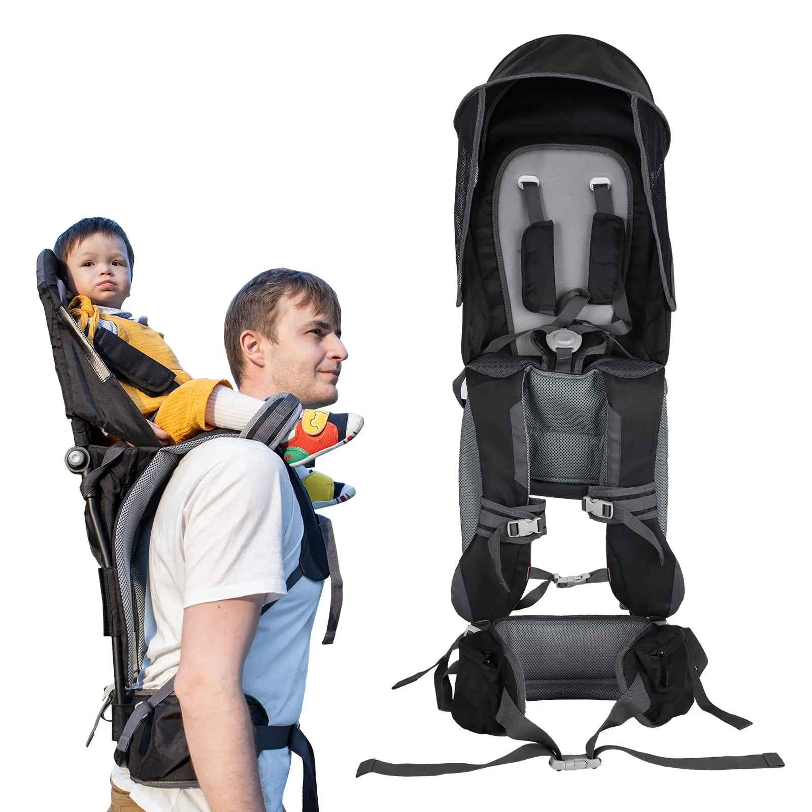 Infant Carrier Snugli Hiking Backpack Carrier Dad Shoulder Carrier