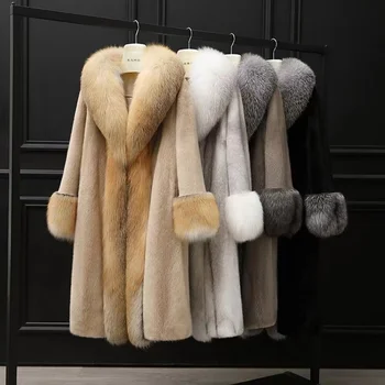 Winter Women Fashion Faux Fur Coat Elegant Thick Warm Outerwear Woman Plus